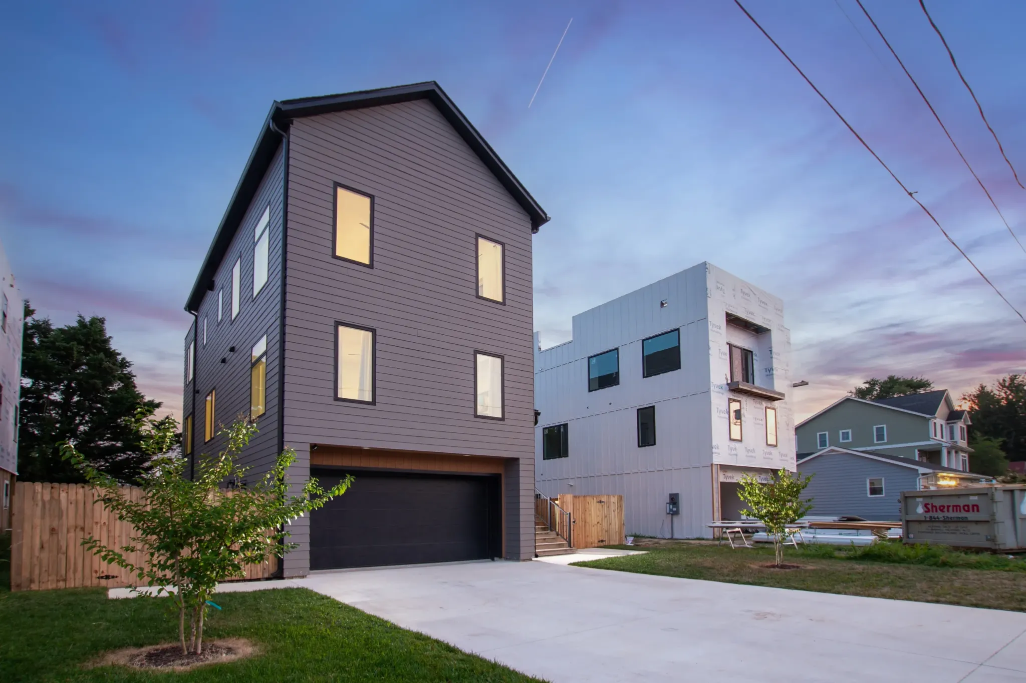 Modern residential design-build project by Byrd Design and Build